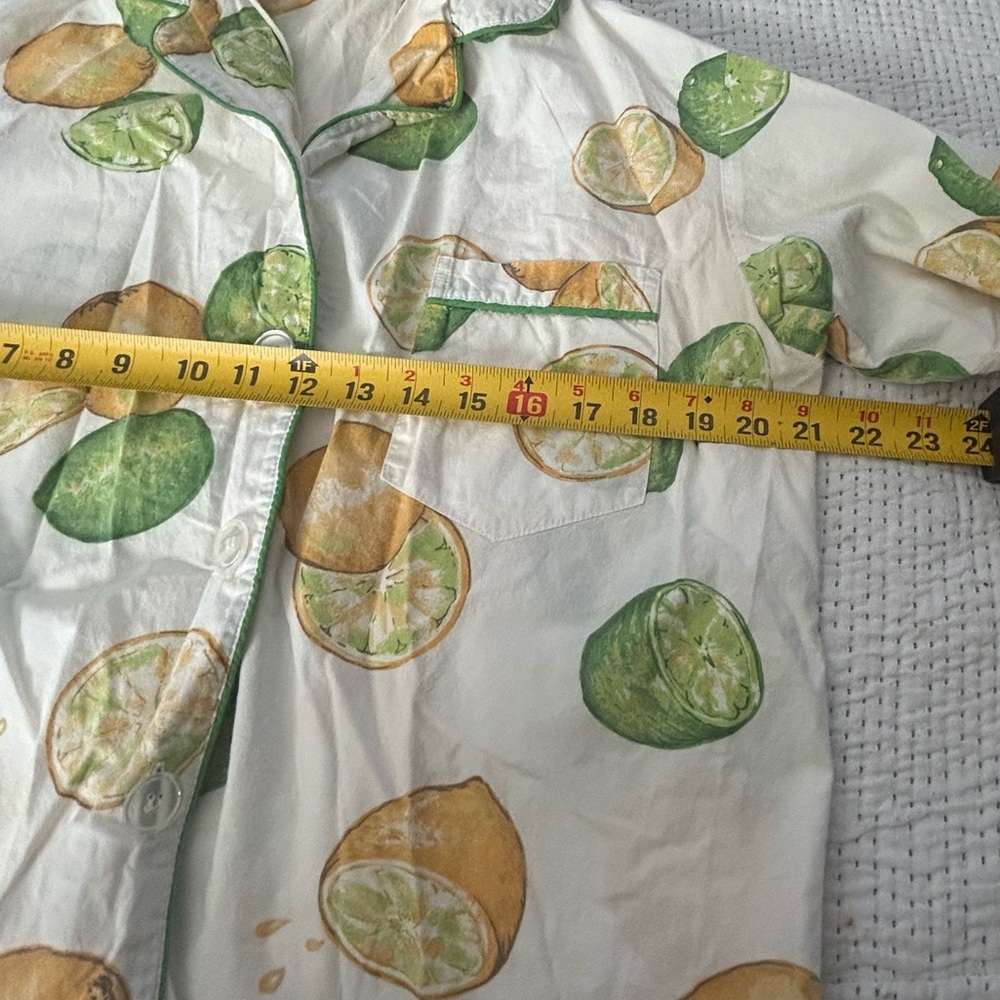 Victoria’s Secret Lemon Lime Citrus Cotton Pajama Set Lounge Size M - Picture 7 of 10